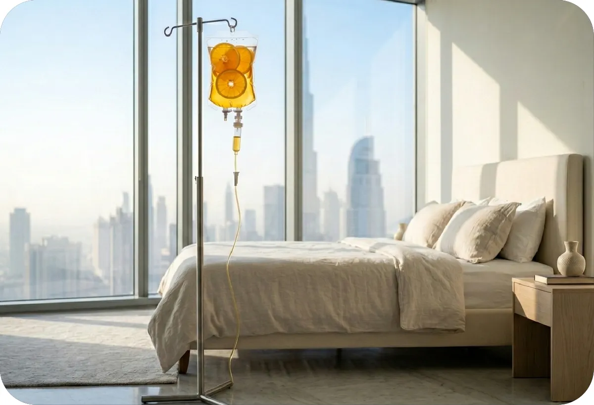 Energy Booster Express IV drip at home in Dubai