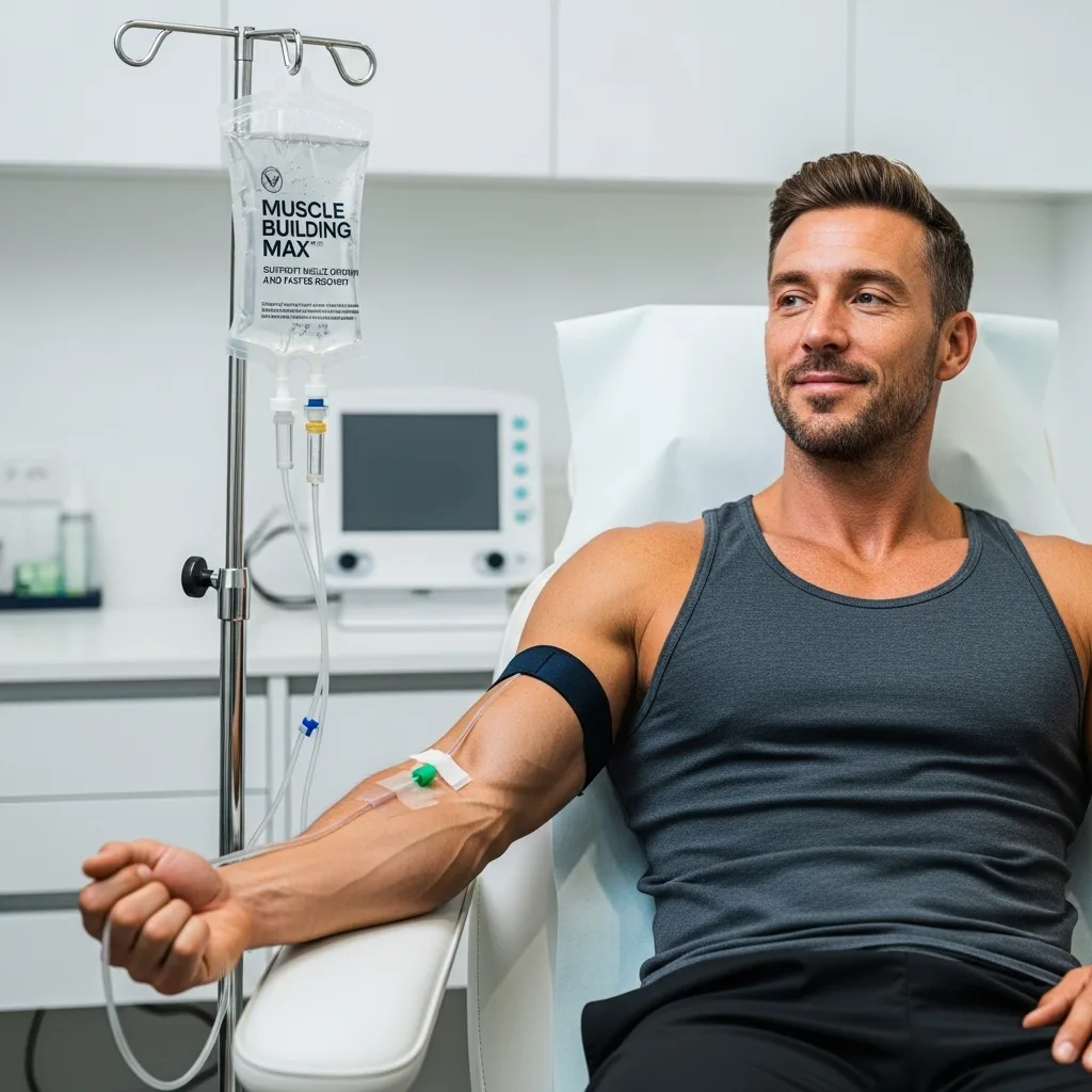 Muscle Building Max IV drip at home in Dubai
