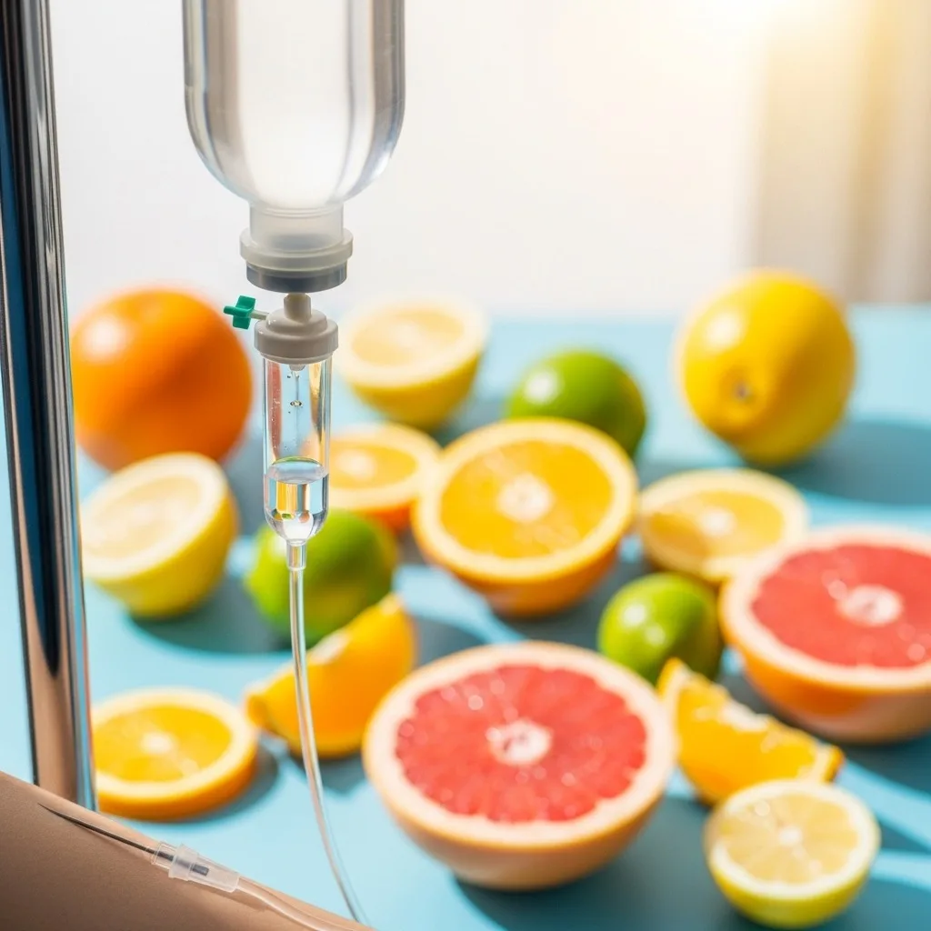 Vitamin C Booster IV drip at home in Dubai