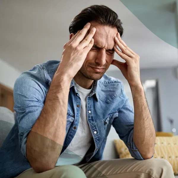 DHA-licensed doctor treating migraine, headache and dizziness at home in Dubai