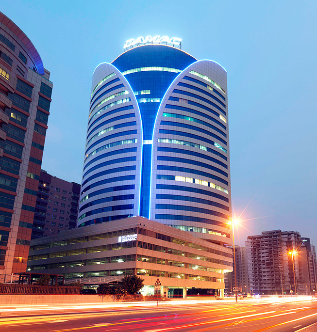 Damac Executive Heights tower in Barsha Heights, Dubai — Vesta Care head office