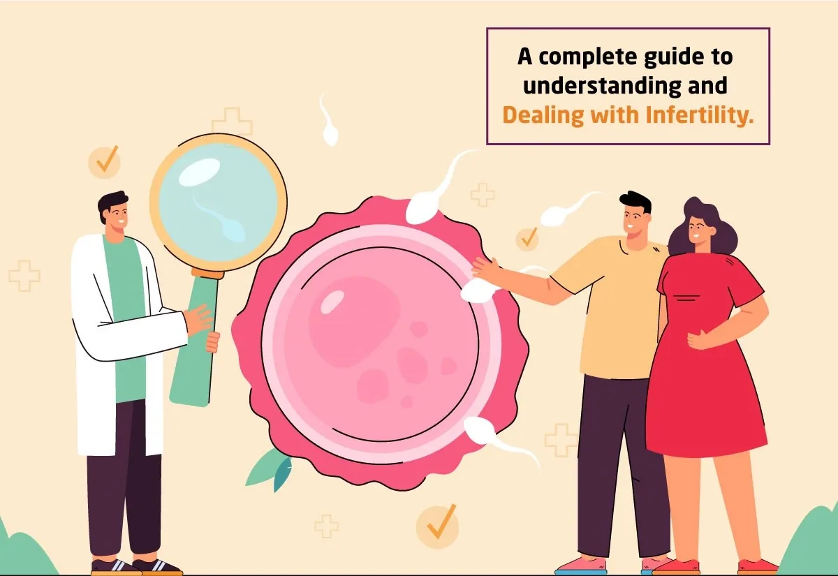 Illustration explaining infertility and reproductive health
